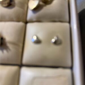 Pandora Silver Heart Earrings